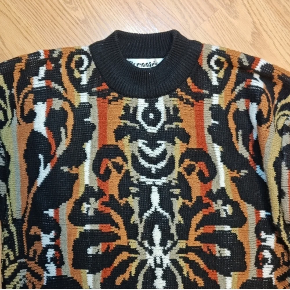Vintage 90s Premiere Designer Collection Abstract Sweater Men's Medium Coogi Sty